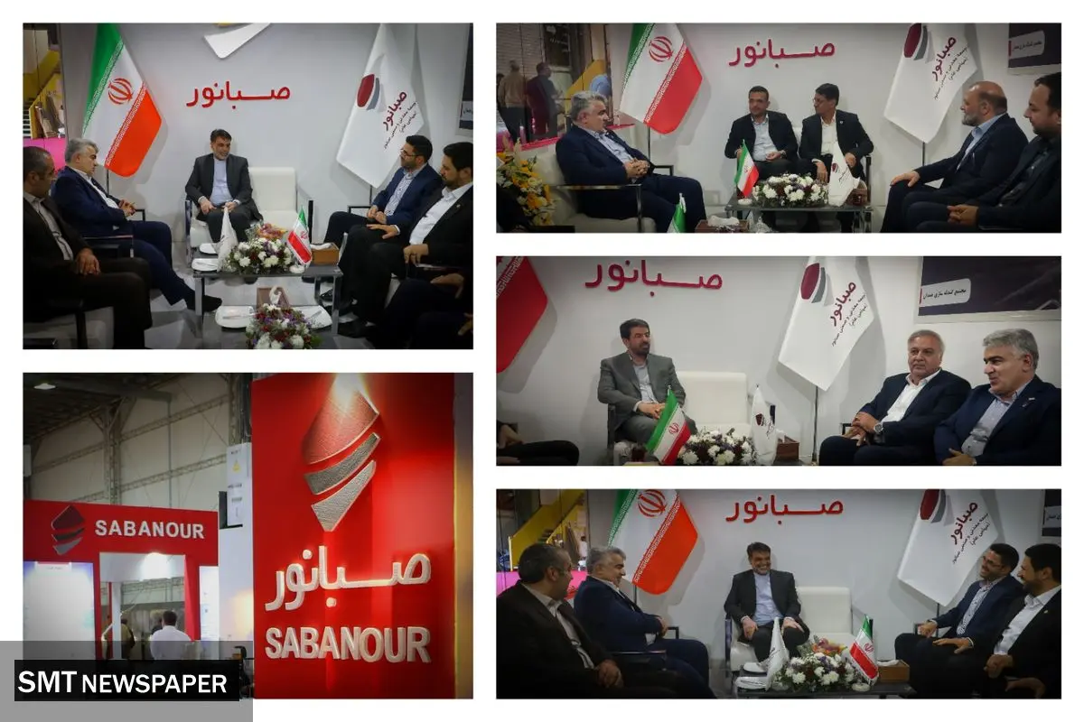 بازدید نمایندگان استان همدان در مجلس از غرفه صبانور در اولین نمایشگاه معدن کشور