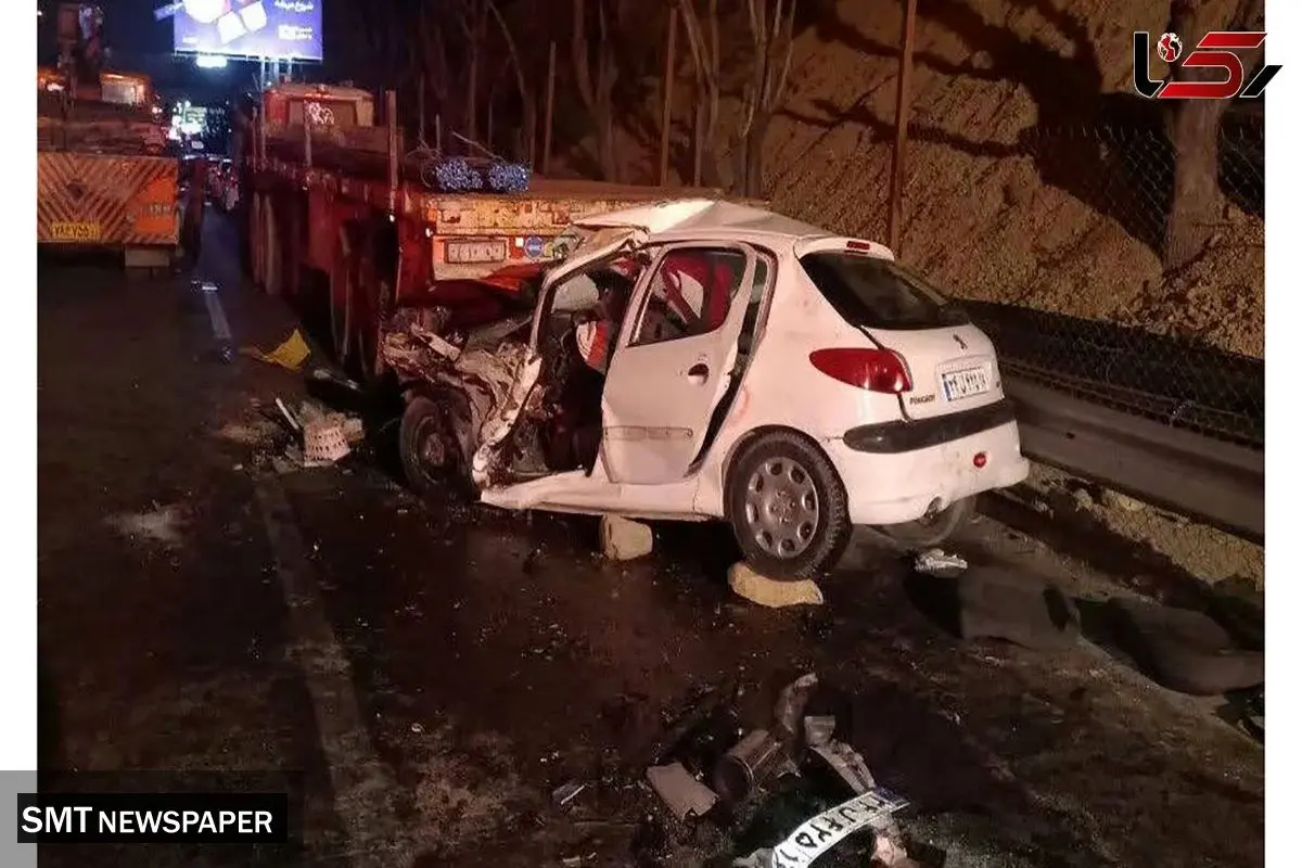 چندین تصادف در شب گذشته محور مرزنآباد به چالوس