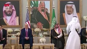 ترامپ دست بن‌سلمان را رد کرد + فیلم