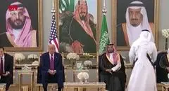 ترامپ دست بن‌سلمان را رد کرد + فیلم