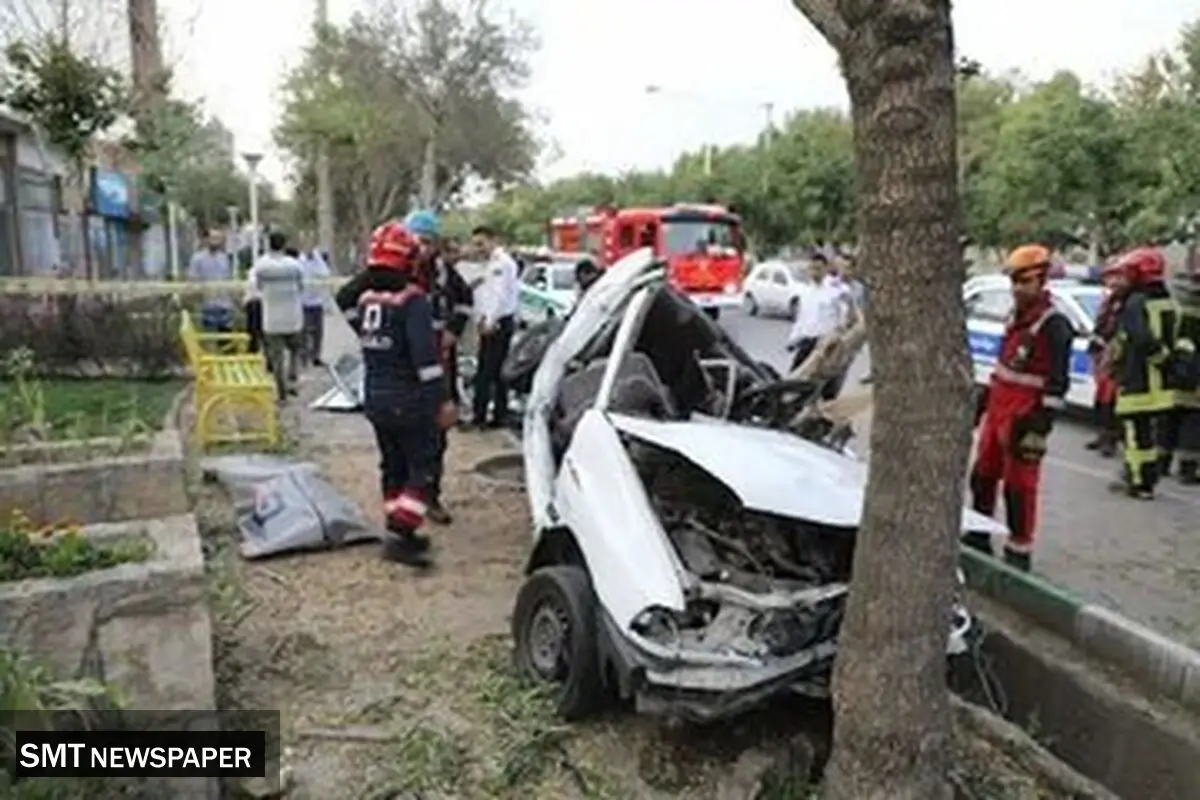 سانحه مرگبار در جاده؛ تصادف خودرو با درخت سه قربانی گرفت