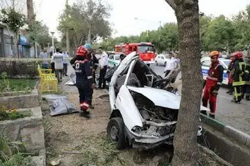 سانحه مرگبار در جاده؛ تصادف خودرو با درخت سه قربانی گرفت