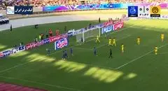 گل اول استقلال به فجر سپاسی + فیلم