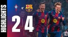 خلاصه بازی سلتاویگو 2 - بارسلونا 4