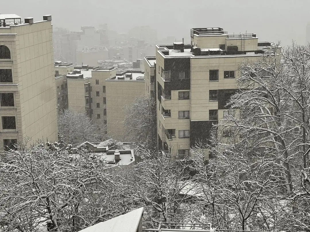 برف و کولاک در راه تهران