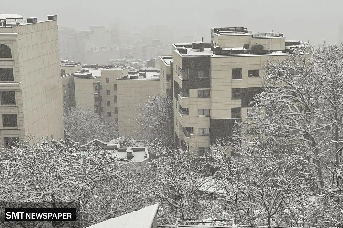 برف و کولاک در راه تهران