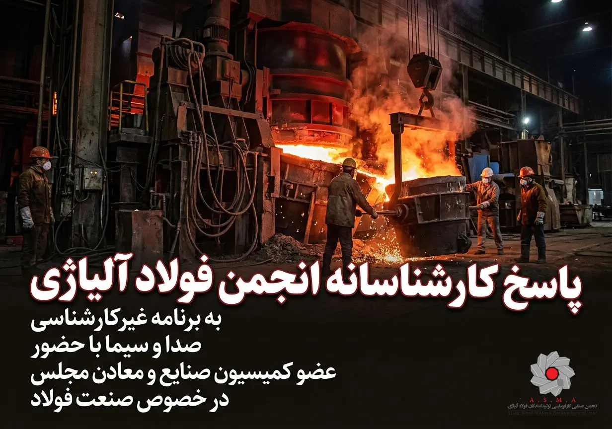 واکنش کارشناسی انجمن فولاد فولاد آلیاژی به خطاهای فاحش نماینده مجلس در صداوسیما

