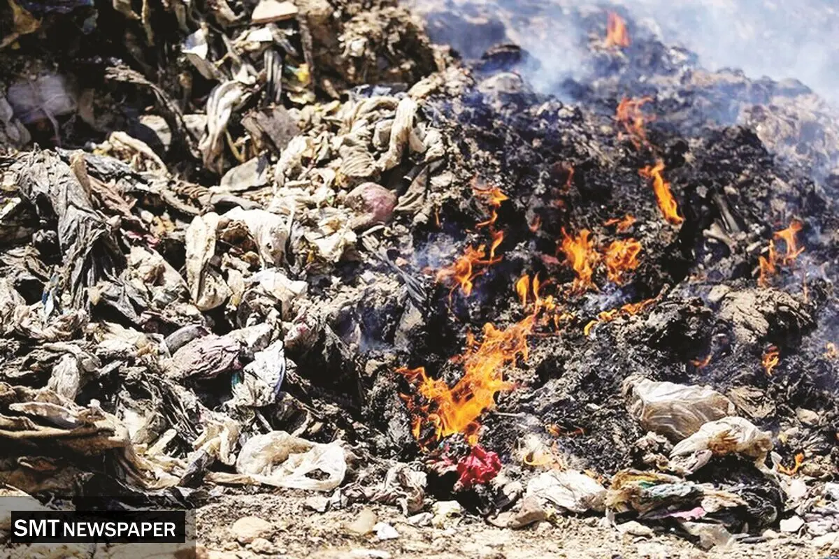 دود پسماندسوزی در چشم تهران