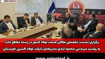 هم‌اندیشی فعالان صنعت فولاد کشور به ریاست مهندس محمود لندی