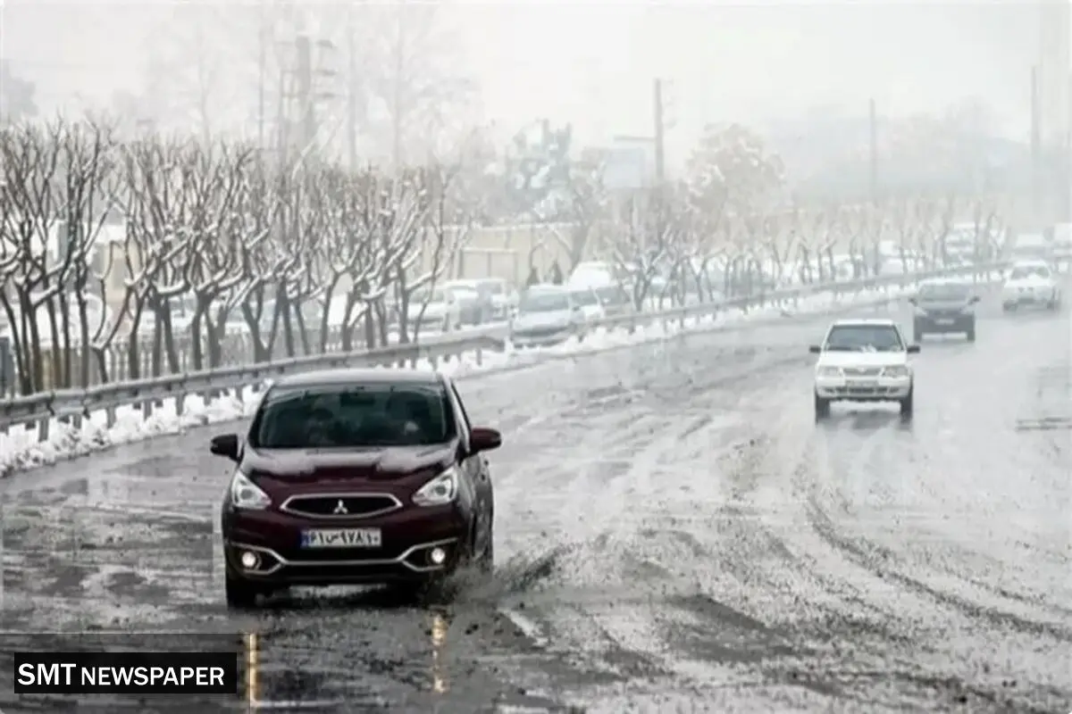 بارش برف و باران در ۱۰ استان
