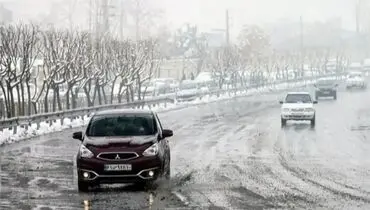 بارش برف و باران در ۱۰ استان