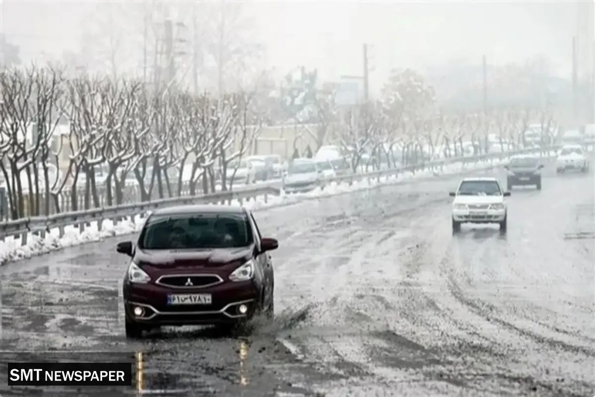 بارش برف و باران در ۱۰ استان