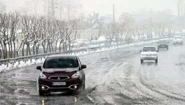 بارش برف و باران در ۱۰ استان