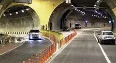 مسدود شدن مسیر شرق به غرب تونل نیایش و پل صدر امشب