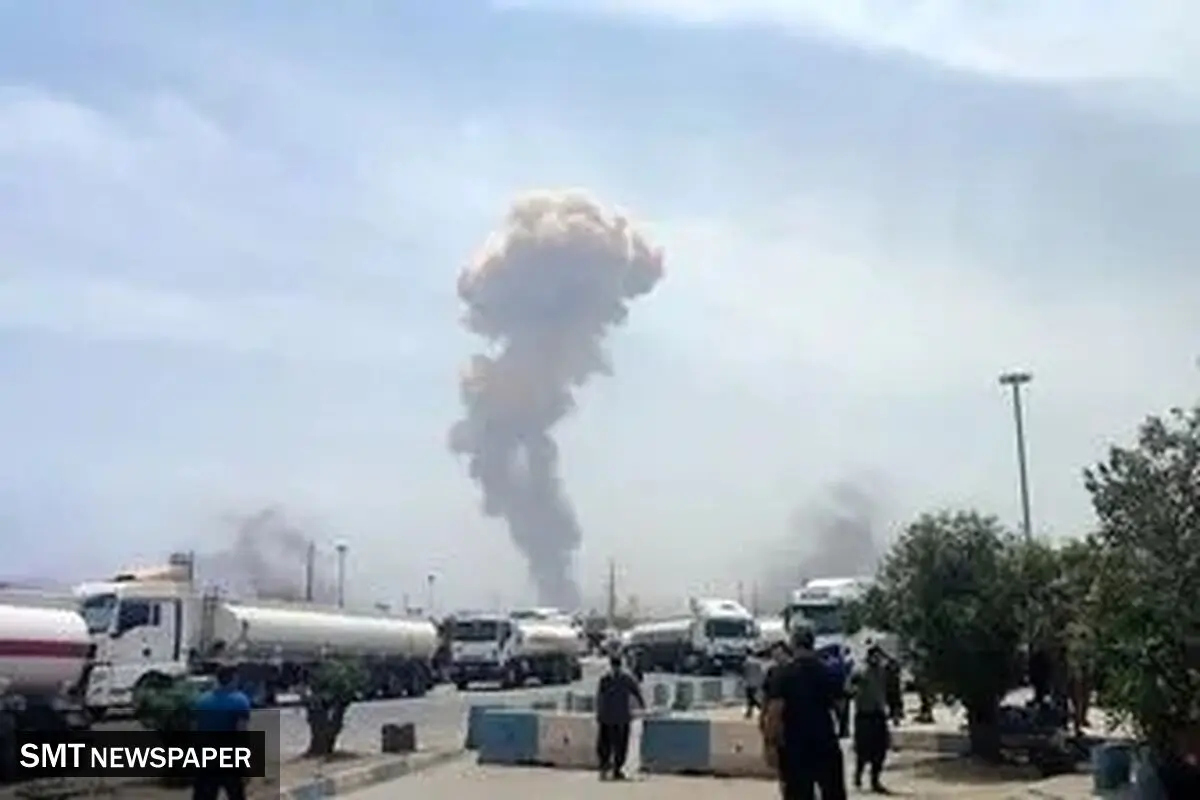 پرده گشایی آتش نشانی از  انفجار بندر شهید رجایی