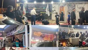 خدمت‌رسانی شبانه‌روزی موکب بیمه ایران در مسیر زائران حسینی

