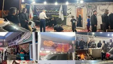 خدمت‌رسانی شبانه‌روزی موکب بیمه ایران در مسیر زائران حسینی

