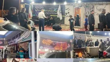 خدمت‌رسانی شبانه‌روزی موکب بیمه ایران در مسیر زائران حسینی

