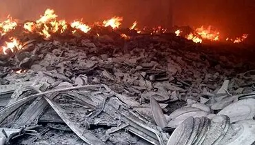 آتش‌سوزی گسترده در انبار پنبه مشهد؛ اعزام نیرو از ۶ ایستگاه