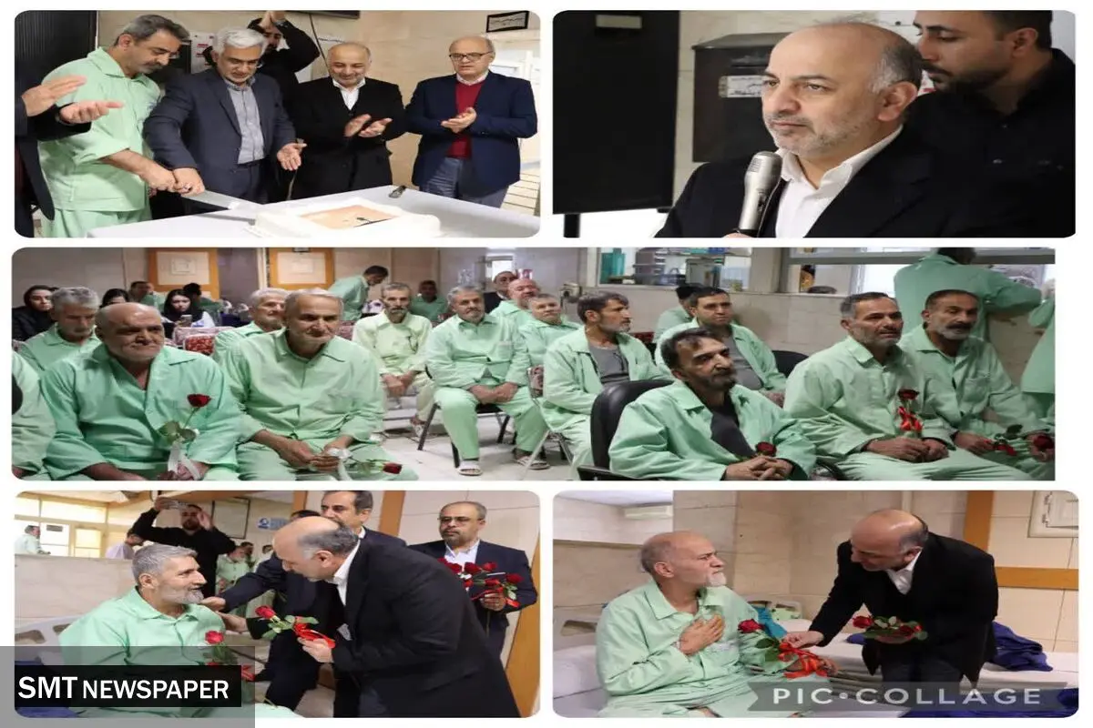 دیدار مدیرعامل بیمه دی با جانبازان بیمارستان صدر همزمان با بزرگداشت روز جانباز