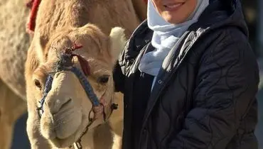 عکس تازه المیرا شریفی مقدم با شتر وایرال شد