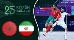 خلاصه فوتسال ایران ۵ - مراکش ۰