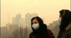 شاخص آلودگی تهران در محدوده نارنجی 