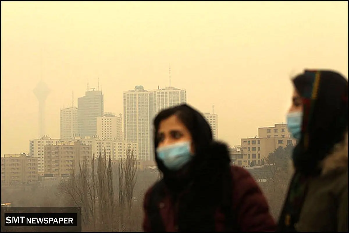 شاخص آلودگی تهران در محدوده نارنجی 