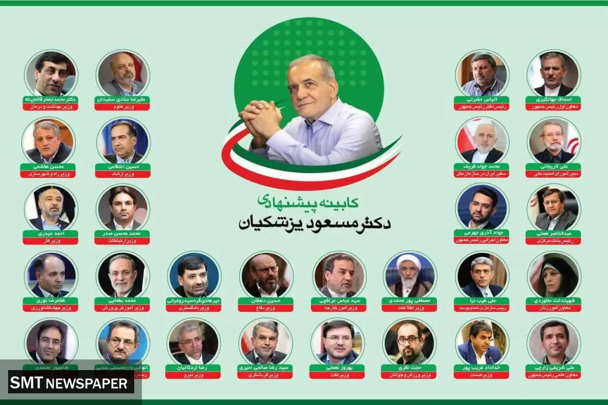 نتیجه رای اعتماد به وزرای پیشنهادی دولت چهاردهم