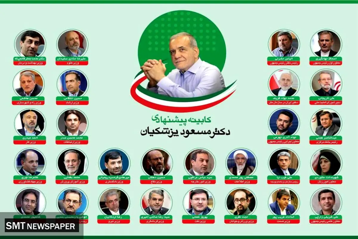 نتیجه رای اعتماد به وزرای پیشنهادی دولت چهاردهم